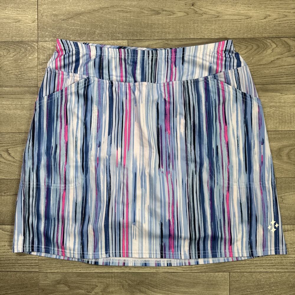 JOFIT Golf Skort Pull On Multicolor Watercolor sz M